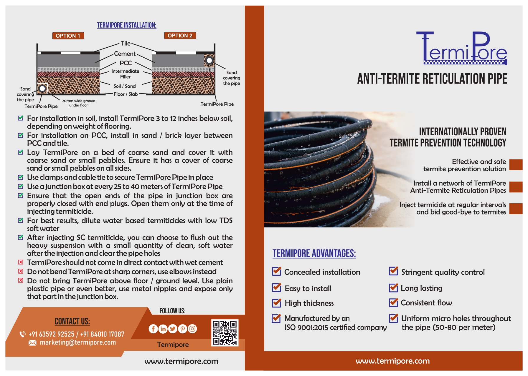 External Reticulation Pipe Reticulation